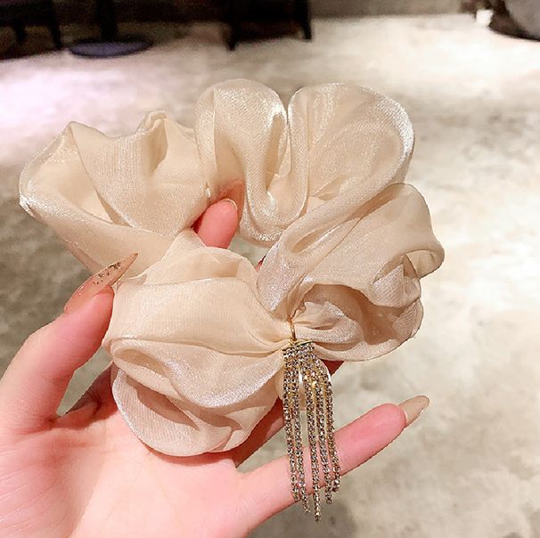 Versione coreana Tessuto versatile Perla Nappa Intestino crasso Internet Famoso Super Fata Ragazza Velluto Temperamento Seta_voghion.com