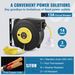 VEVOR Retractable Extension Cord Reel Power Cord Reel 50FT 14AWG/3C SJTOW_voghion.com