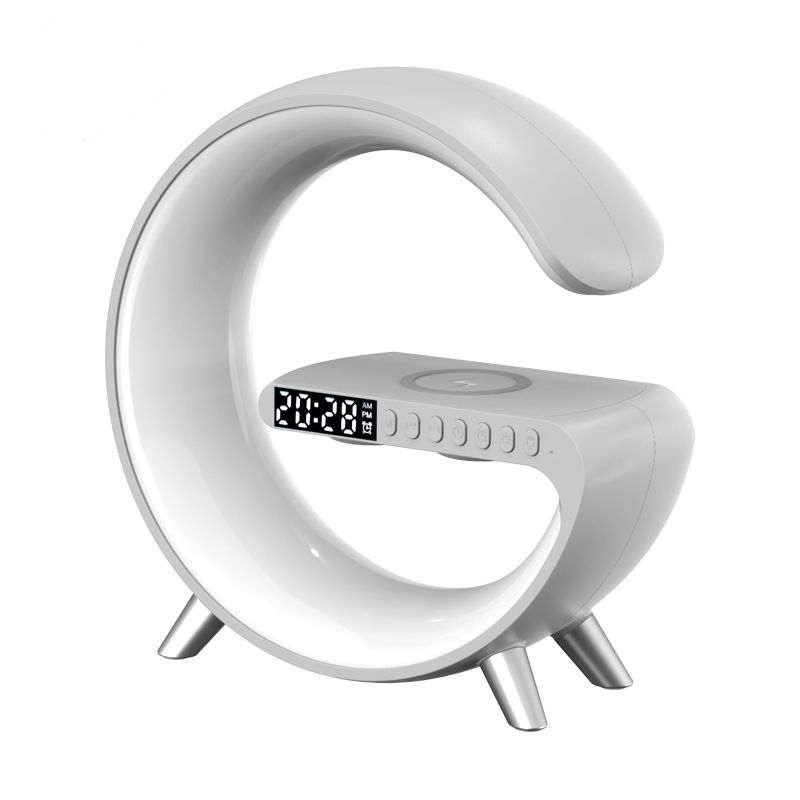 Nutikas LED Bluetooth-kõlar äratuskell RGB atmosfäärilamp Magamistoa kaunistuslambid öövalgusti 15 W kiire traadita ühendusega_voghion.com
