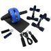 Einzelnes rundes Bauchrad-Set, Heimfitness-Push-Up-Ständer, Griffkraft, Bauchmuskelrad, siebenteiliges Set_voghion.com