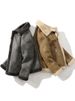 Shearling Coat For Men, Fleece-Lined And Thickened, 2025 Winter New Motorcycle, American Style, Plus Size Leather_voghion.com