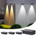 Solar Step Lights Outdoor, Auto On/Off Wall Lights For Stairs, Garden, Patio, Pathway - Waterproof LED Deck Lighting (White/Warm Light)_voghion.com