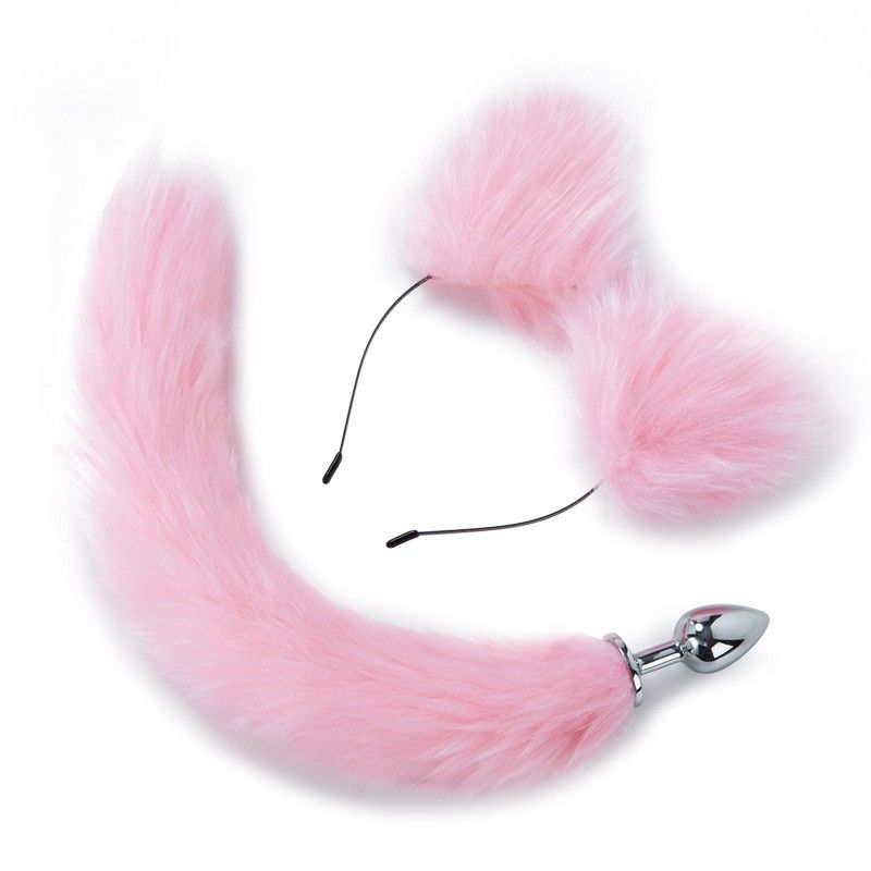 Sex Products ROSELEX Lawles SM Fox Tail Ear Set Anal Plug Adult Alternative Toy Sex Toys_voghion.com