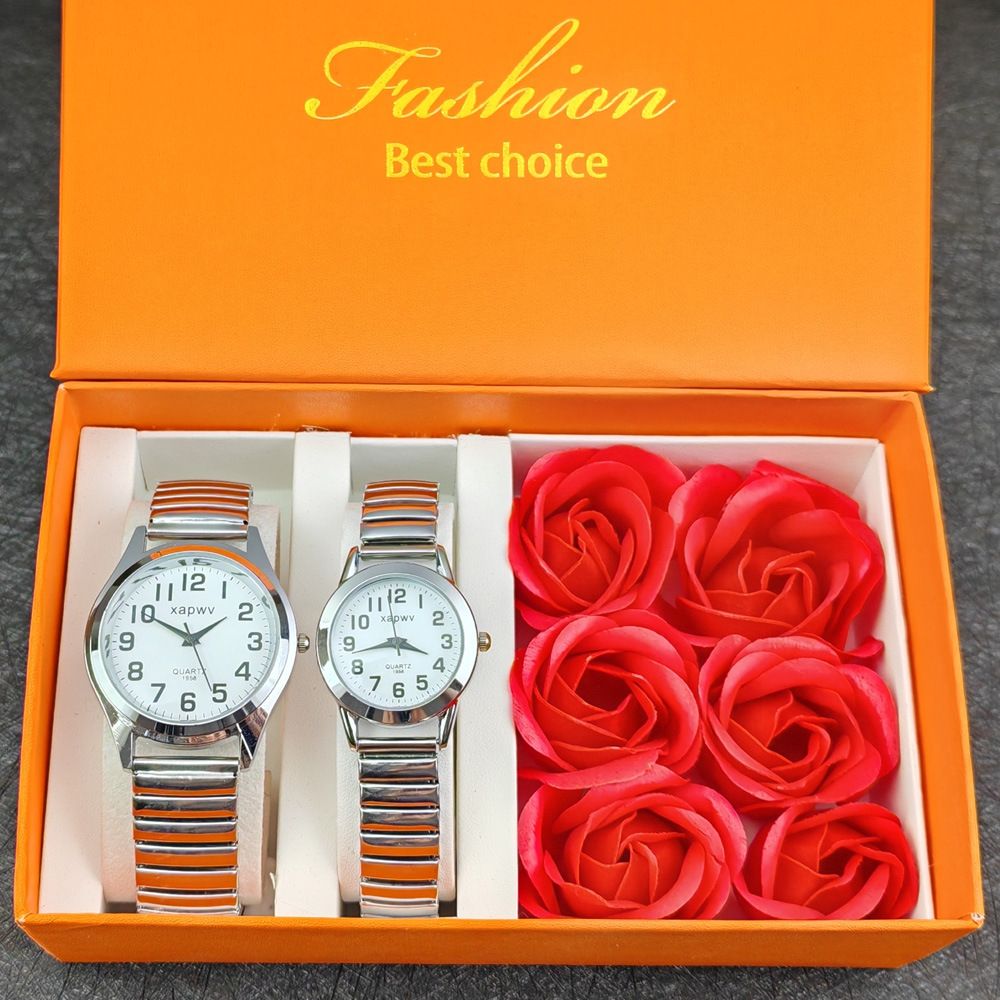 Poros laikrodis su dėžute kvarcinių laikrodžių dovanų rinkinys_voghion.com