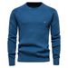 Pullover Herren Bottom Plaid Pullover Strickpullover Herren Hochelastisch_voghion.com