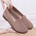 Elderly Anti Slip Women's Summer Wide Foot Flat Heel, Super Soft And Wear-resistant Grandma Low Top Fly Woven Mesh, Old_voghion.com