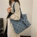 Women's 2024 New Casual Large Capacity Shoulder Simple and Fashionable Tote Bag Handbag_voghion.com
