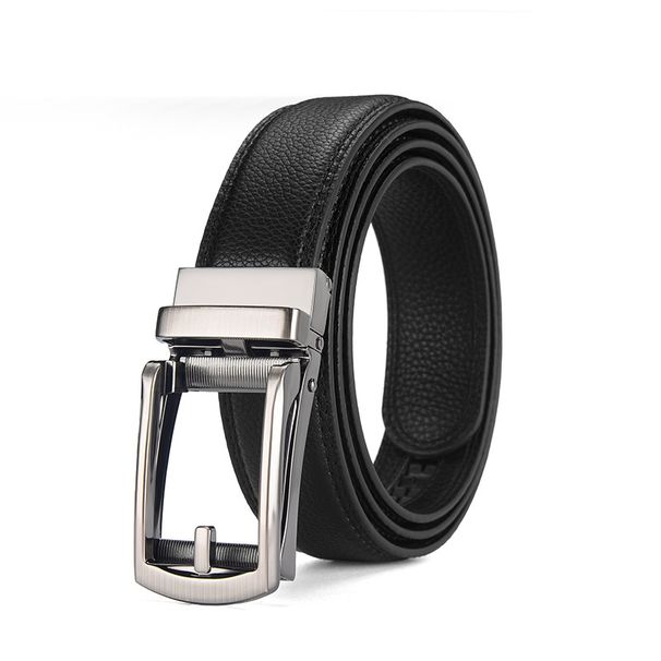 Men's Belts New Men's Pin Buckle Automatic Buckle Belt Business Casual Suit Jeans Belt_voghion.com