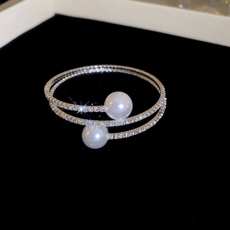 Zircon Bowknot Open Fashionable Personality Commuting Bracelet Niche Design Versatile Elegant Women's Jewelry_voghion.com