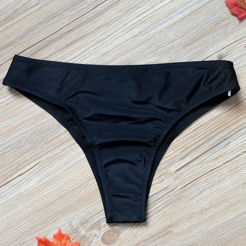 New Printed Sexy Women's Hot Spring Bikini Brazilian Swim Bottoms V-String_voghion.com