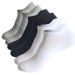 6 Pairs Men New Plus Size Sports Ear Mesh Spot Student Running Solid Color Cotton Boat Ankle Socks_voghion.com