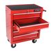 5 Drawer Tool Chest, Tool Storage Cabinet For Garage Storage With 4 Wheels And Locking System, RED_voghion.com