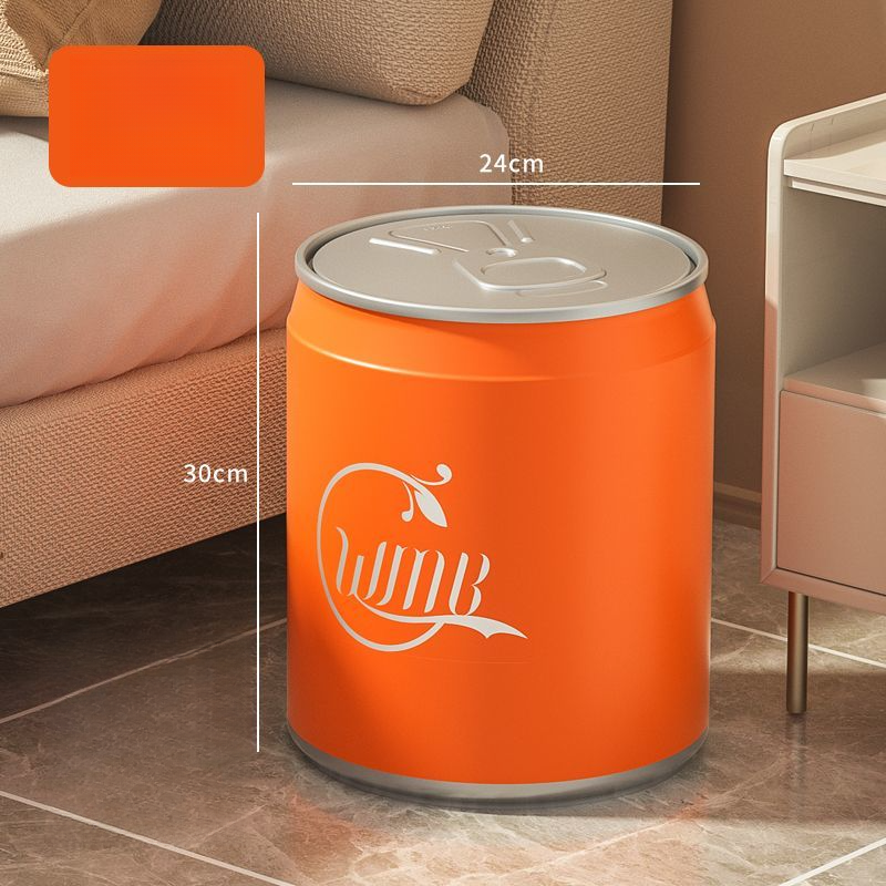 Lixeira de Coca-Cola com tampa, fácil de puxar, para casa, criativa, celebridade da internet, grande, para sala de estar e banheiro_voghion.com