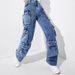 Women's Jeans Cargo Pants High Waist Flap Pockets Women's Pants Loose Fit _voghion.com