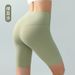Elasticity Barely There Lycra Yoga Fitness For Women Tummy Control Peach Lift High Waist Line Sports Shorts Five Points_voghion.com