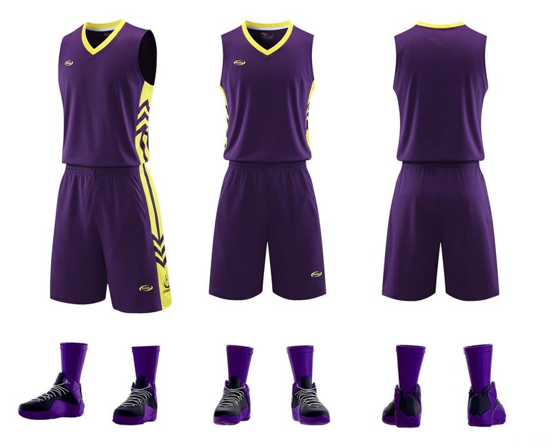 Personnaliséiert Basketballuniform fir Erwuessener fir Studentenéquipen mat gedréckte Trikoten a High-Speed-Kompetitiounen, Männerdrock_voghion.com