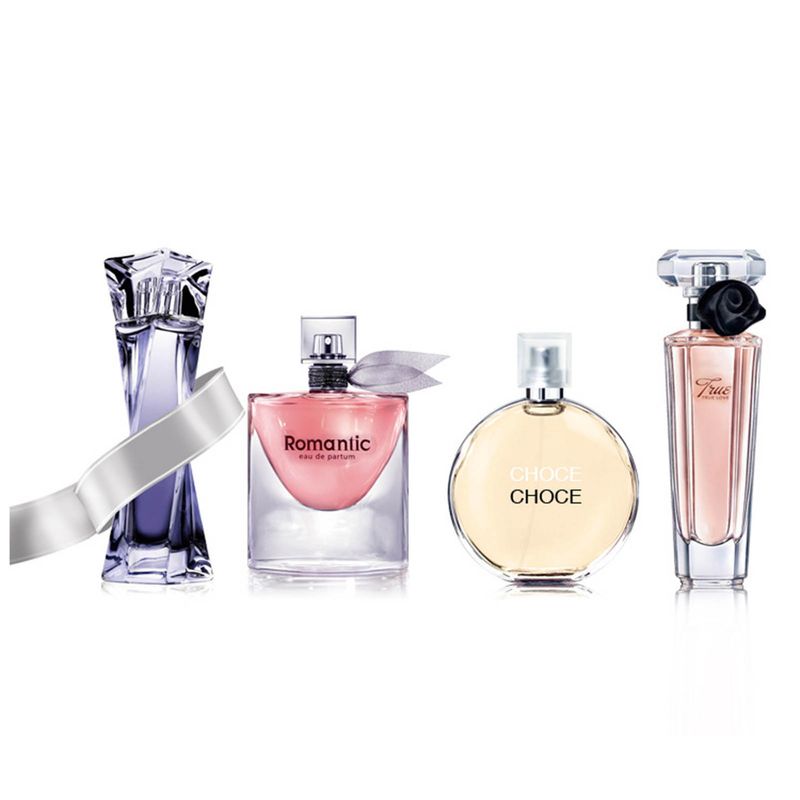 4 pz/set 25ml kit di profumo estratto naturale a lunga durata 4 aromi signora fragranze di frutta floreale fresca set per parti del corpo_voghion.com