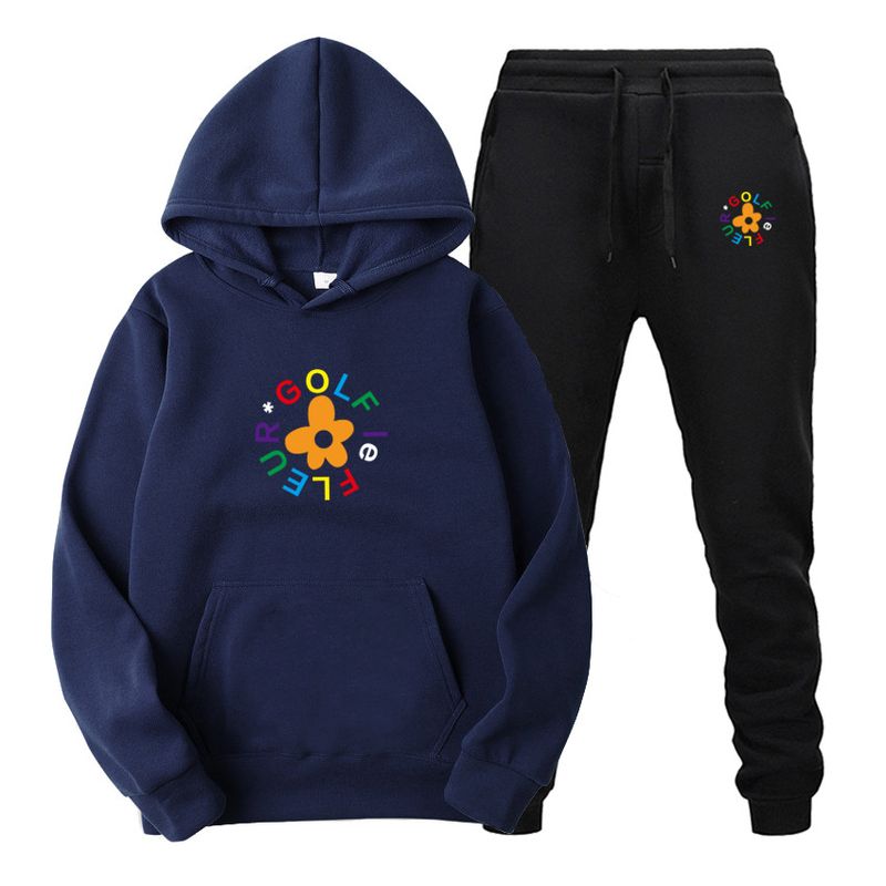 New men's hooded sweatshirt casual sports suit_voghion.com