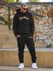 Modemerk Bedrukking Vrije tijd Sport Herenpak Herfst en Winter Fleece gevoerde Heren Pullover Hoodie Kleding Tweedelige Set_voghion.com