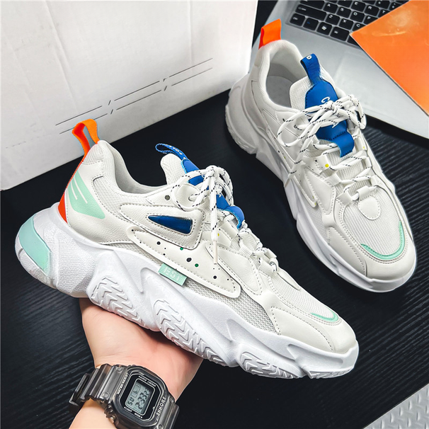 2025 Lente Nieuwe Heren Hardloopschoenen Vier Seizoenen Populaire Dikke Bodem Casual Ademende Sportschoenen_voghion.com