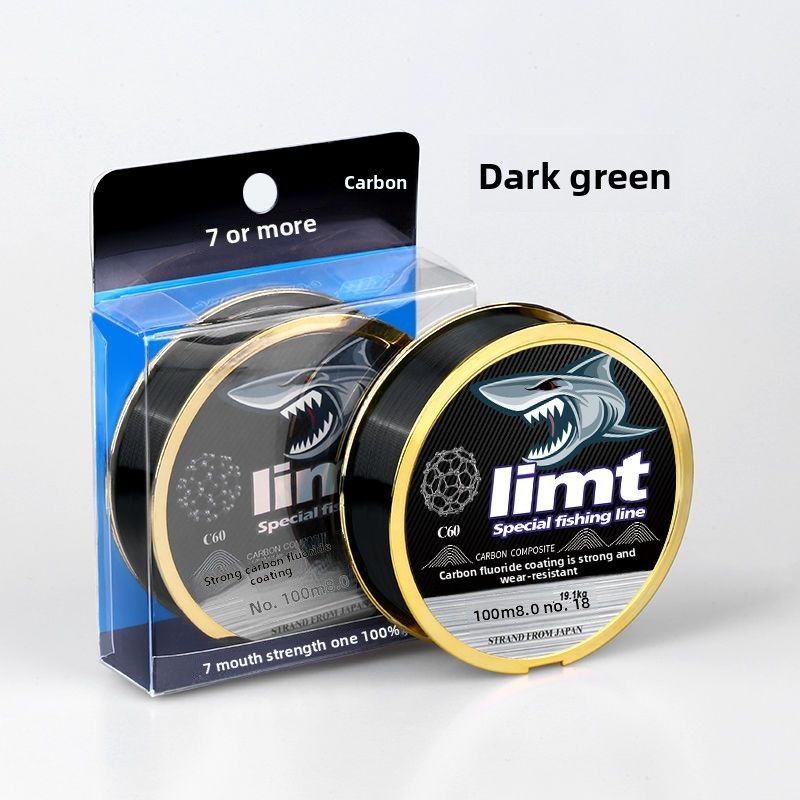 Main Sub Super Strong Tensile Ice Raft Fishing Japanese Carbon Nylon Lure Line_voghion.com