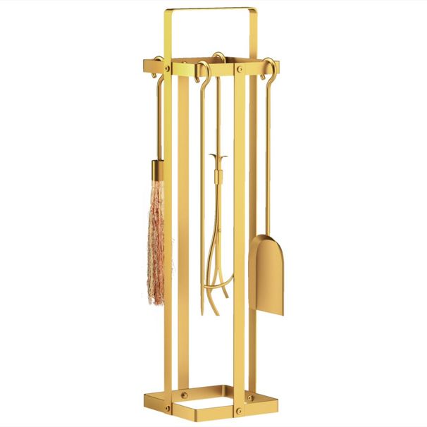 Set di attrezzi da poker, paletta per esterni con scopa, accessori, pezzi di metallo, spazzola, set per camino, pinze per interni e per impieghi gravosi 5_voghion.com