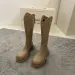 2024 Women's Designer V-Mouth Knee-High Boots, Enhanced Height, White 8100_voghion.com