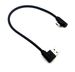 2A rechtwinkliges Micro-USB-Kabel, 90 Grad, gewebtes Kabel für Micro-USB-Mobiltelefone_voghion.com