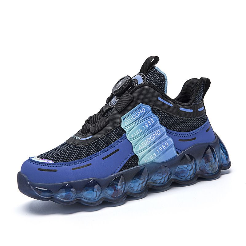 Boys girls' Spring Autumn mesh breathable and comfortable children's sports Popcorn soft sole rotating button basketball_voghion.com
