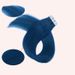 Blaue Farbe, lang, glatt, 14-24 Zoll, Tape in Haarverlängerungen, Echthaar, Tape in Echthaar, Tape in Haarverlängerungen_voghion.com
