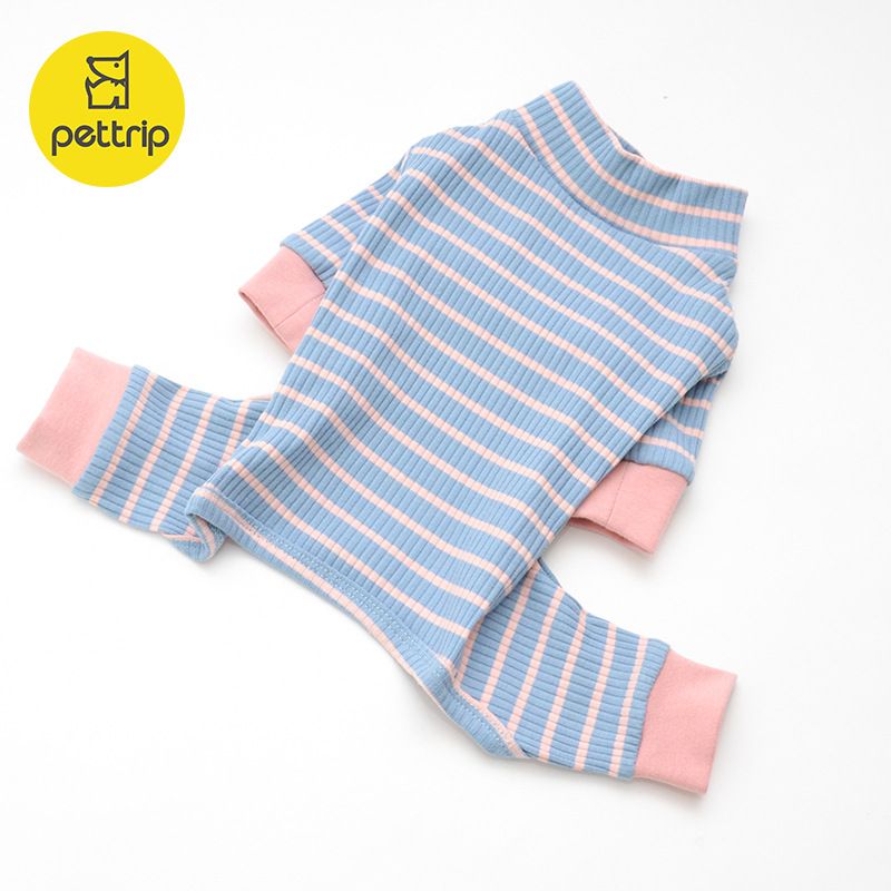 Beitu Herbst/Winter, dehnbar, farbig, gestreift, Baumwolle, für vierbeinige Hunde, Teddy, Pommersche Kleidung_voghion.com