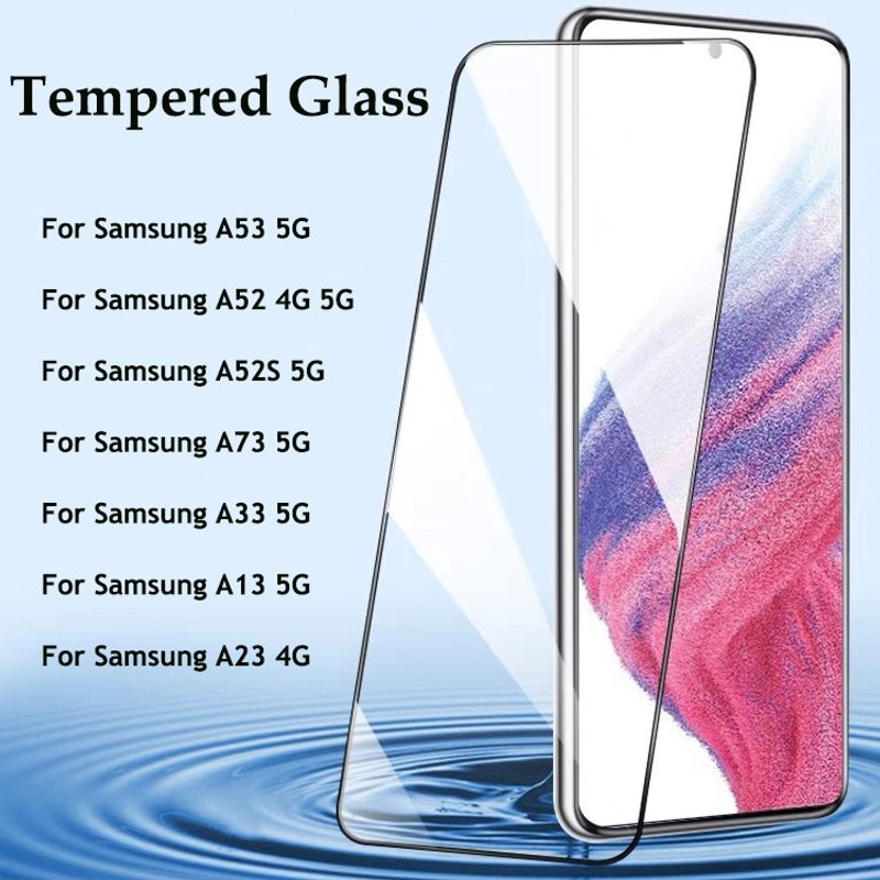 Full Cover Tempered Glass For Samsung Galaxy A53 A52 A52S A73 A72 A33 A13 A23 A32 A22 A12 5G Screen Protector Protective Glass_voghion.com