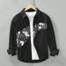 6732 Japanese Retro Long-sleeved Shirts Men's Trend Printing Stitching Shirts Casual Loose Tops A Generation._voghion.com