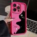 Lustige fette Katzen-Telefonhülle für iPhone 14 13 12 11 15 Pro XS Max XR X 8 7 Plus SE Matte weiche Silikon-Stoßschutzhülle_voghion.com