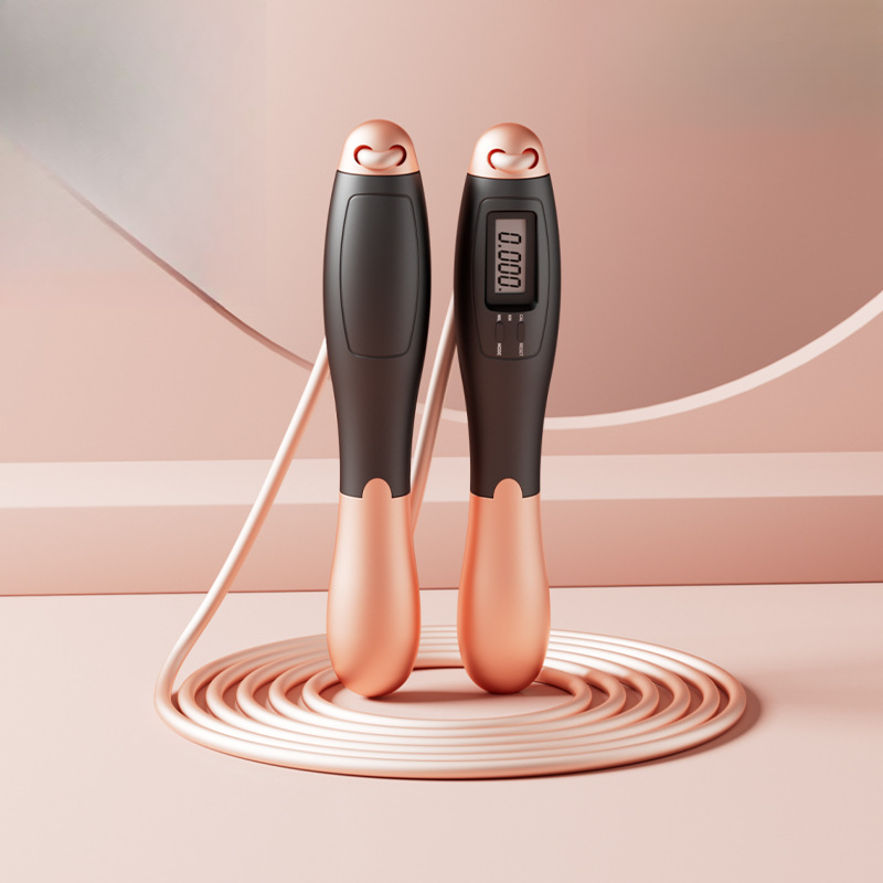 Jumping rope dual-purpose household intelligent cordless load-bearing large ball steel wire counting adult training and sports equipment_voghion.com