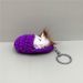 Porte-clés en forme de chat endormi, mignon, chaussons, peluche, pendentif de sac, porte-clés de voiture, simulation d'animal, petit cadeau_voghion.com