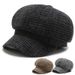 Autumn and winter women's hat  style fashion all-match octagonal hat age-reducing warm short brim solid color soft knitted beret_voghion.com