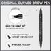 AMG Dual-Head Eyeliner & Fork Brow Pencil - Wasserfester, schweißfester, wischfester, definierter Augenbrauenstift_voghion.com