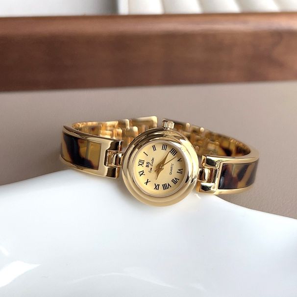 Orologio da polso con catena in ambra e tartaruga, stile francese, di alta qualità, Fa1839_voghion.com