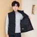 Ärmellose Herbst-Winter-Weste Herren Seide Baumwolle Multi-Pocket-Design_voghion.com