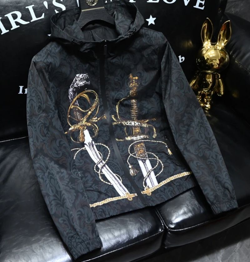 Podzimní nová módní barevná bunda s kapucí pro muže, evropská značka Station Tide, slim fit, mládež, lehký luxusní kabát s evropským zbožím a větší velikostí_voghion.com