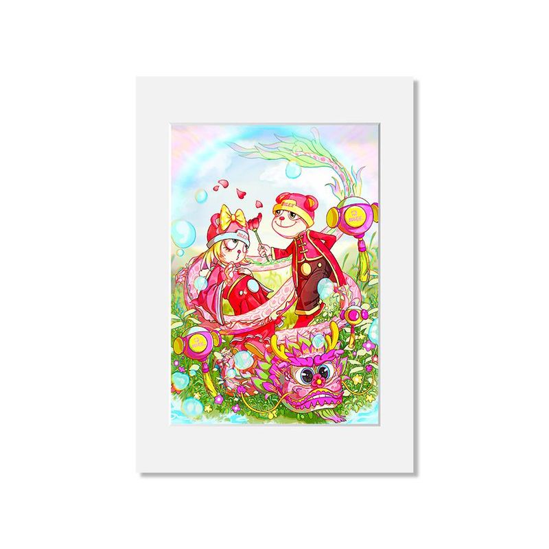 Impressão de arte romântica - Ilustração original, decoração elegante para casa e escritório, presente para ele/ela_voghion.com