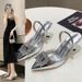 MTX Super Fairy Beautiful Sexy Pointed Toe Closed-Toe Sandals 2025 New Style One-Strap Outdoor High Heels Shoes_voghion.com