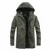 Men's Clothing Cotton Men's Jacket Winter Hooded Men's Korean Style Long Jacket_voghion.com