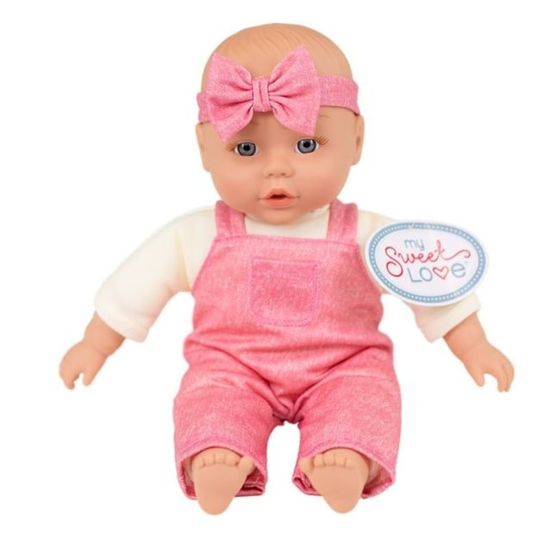 12-Inch Soft Baby Doll In Pink Outfit – Removable Clothes, Cuddly Plush Body, Toy For Kids Ages 2+_voghion.com