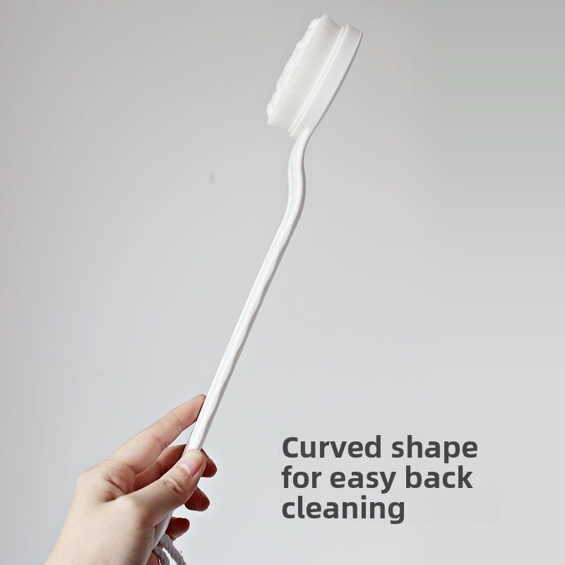 Cat Paw Soft Bristle Long Handle Bath Cleaning Brush Gentle On Skin Non-Irritating Back Scrubber_voghion.com