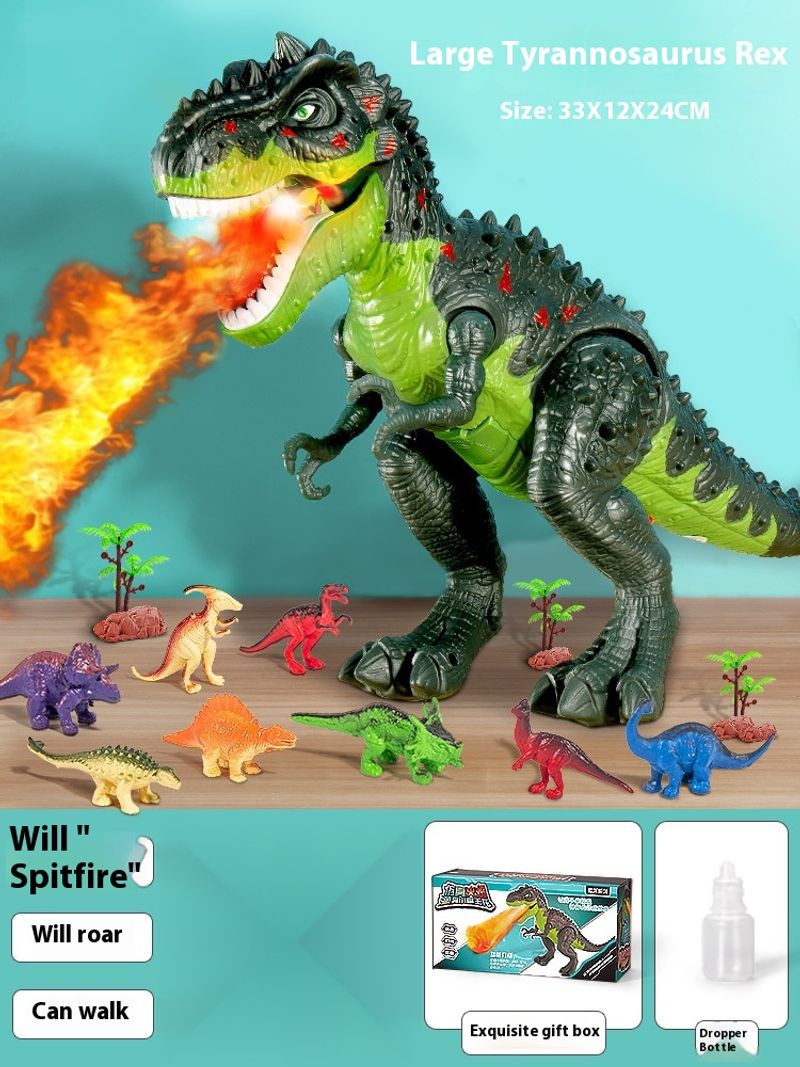 Dziecięcy zdalnie sterowany dinozaur elektryczny Tyrannosaurus Rex Super duży model symulacyjny będzie chodzić i składać jaja w sprayu_voghion.com