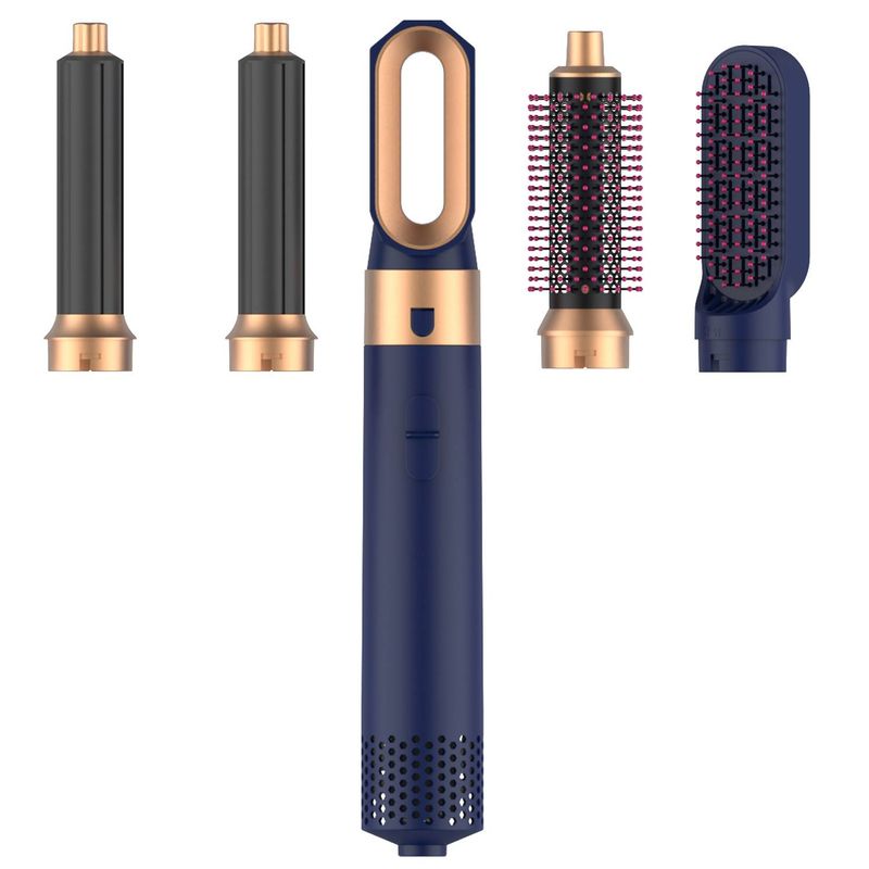5 in 1 Molding tool High speed hair dryer cross border air comb automatic curling iron high speed hot air comb multi function styling comb_voghion.com