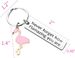 Flamingo-Geschenk für Damen, inspirierender Flamingo-Schlüsselanhänger. Vergiss nie, wie strahlend du bist._voghion.com