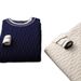 Pure Men's 100% Pure Wool Round Neck Thickened Color Block Jacquard Autumn Winter New Knitted Sweater Base Layer_voghion.com